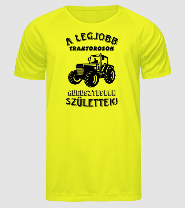  minta neonsárga pólón