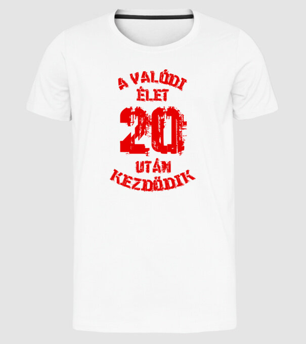  minta fehér pólón