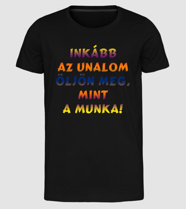  minta fekete pólón