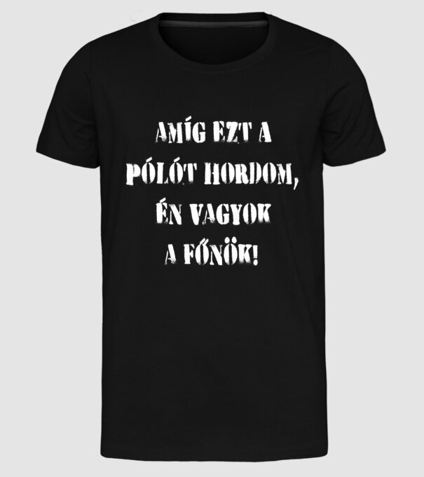  minta fekete pólón