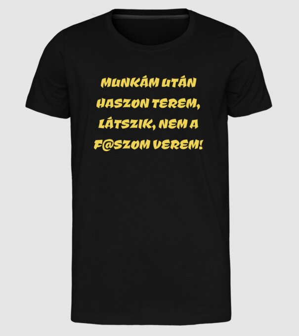 minta fekete pólón