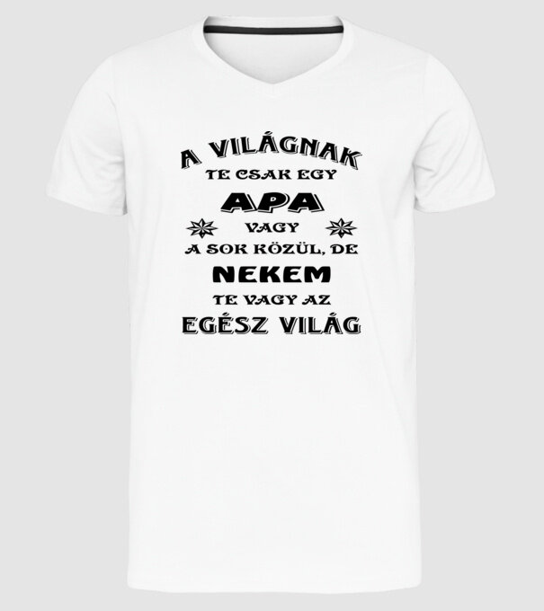  minta fehér pólón