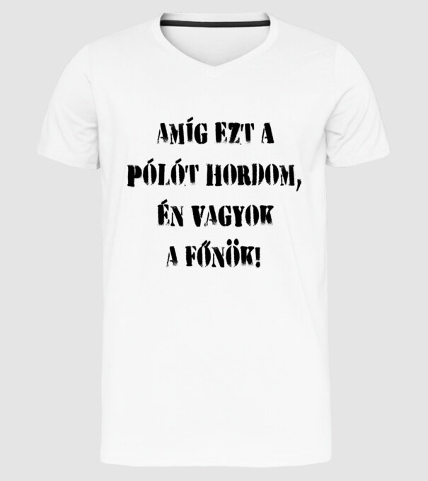  minta fehér pólón