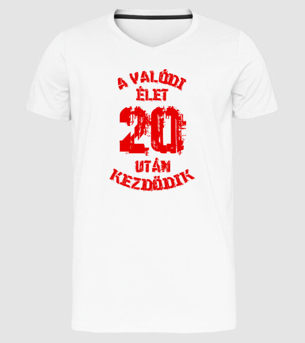  minta fehér pólón