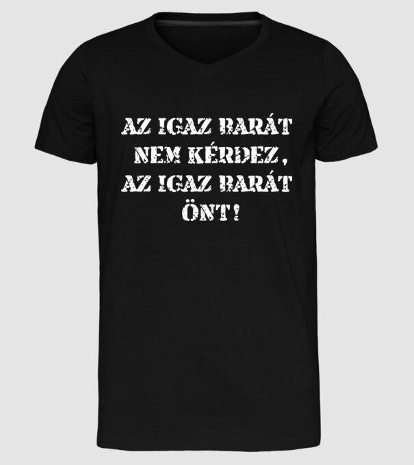  minta fekete pólón