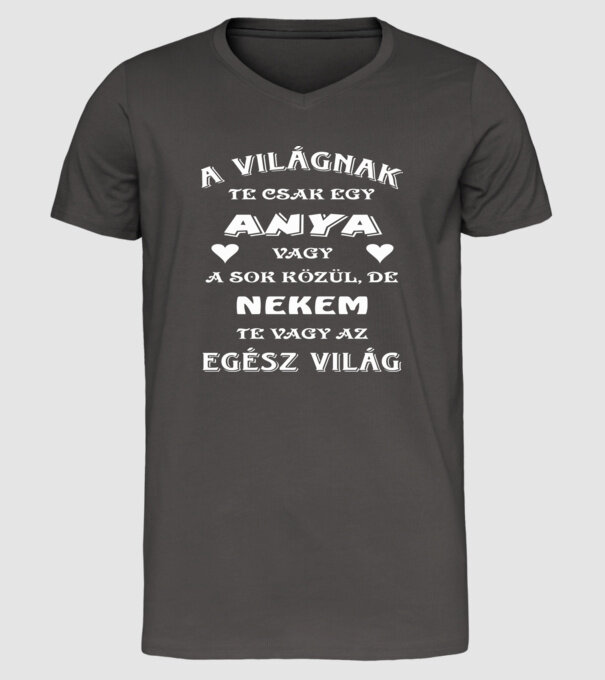  minta sötétszürke pólón