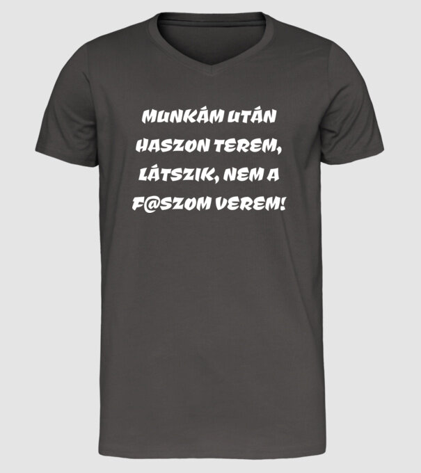  minta sötétszürke pólón