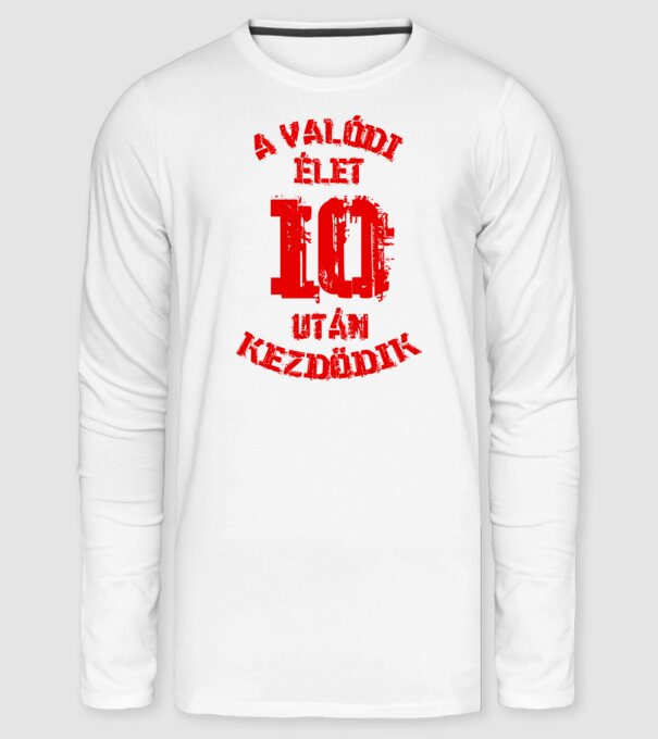  minta fehér pólón