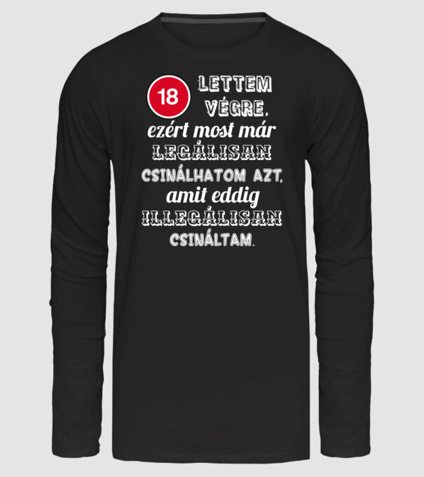  minta fekete pólón