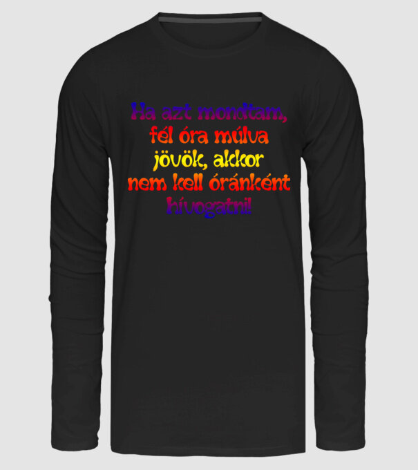  minta fekete pólón