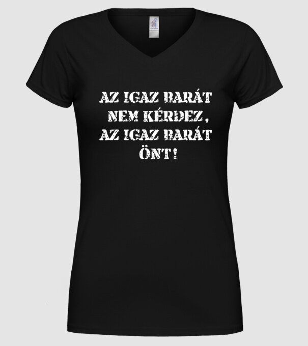  minta fekete pólón