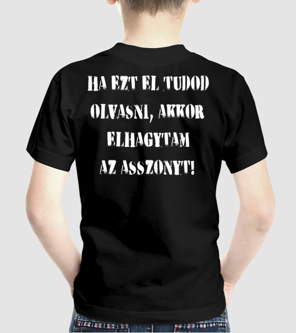  minta fekete pólón