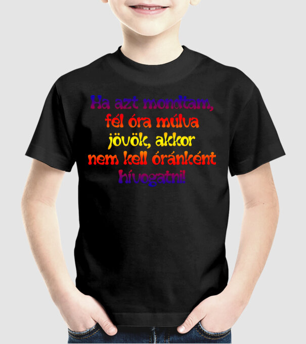  minta fekete pólón