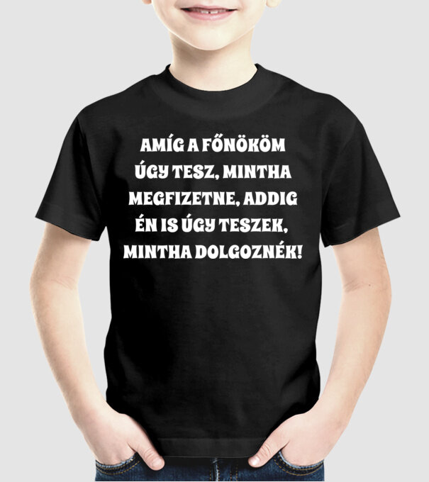  minta fekete pólón