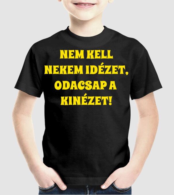  minta fekete pólón