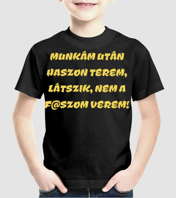  minta fekete pólón