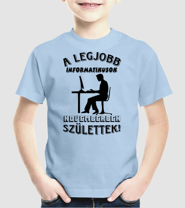  minta világoskék pólón