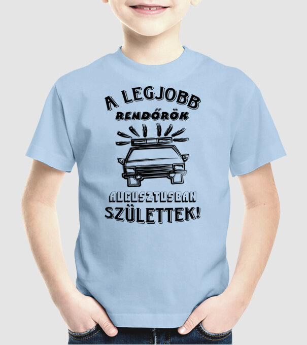  minta világoskék pólón