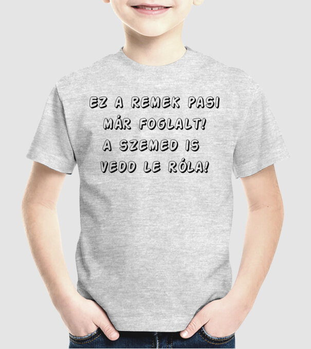  minta szürke pólón
