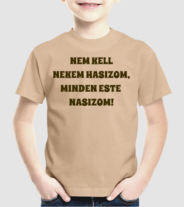  minta homokszín pólón