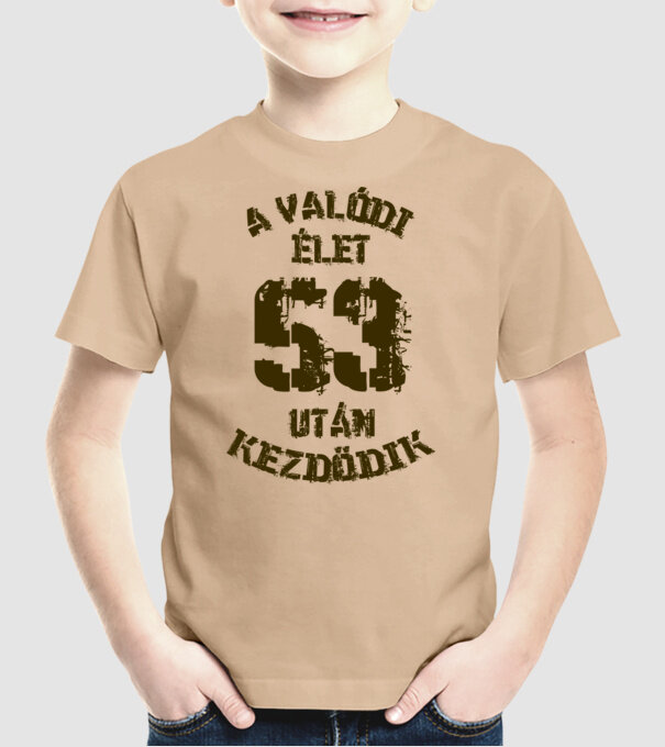  minta homokszín pólón