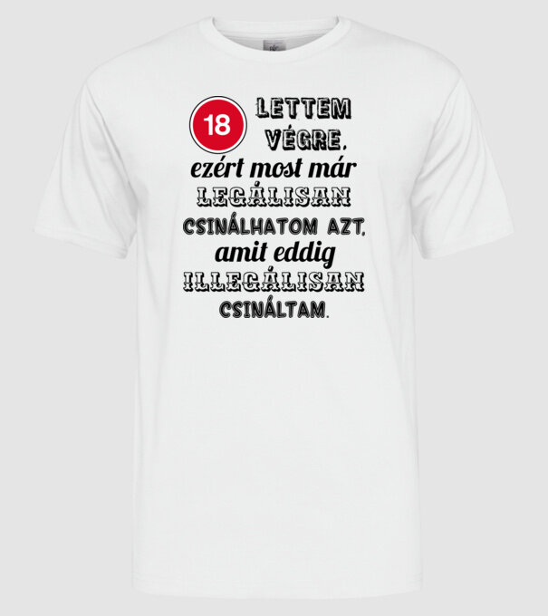  minta fehér pólón