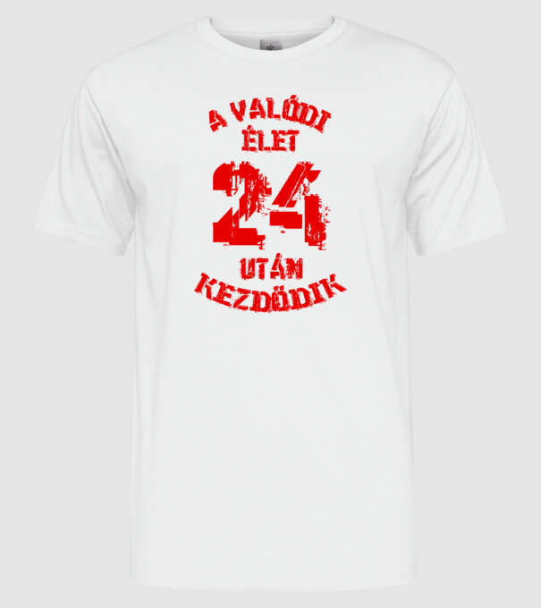  minta fehér pólón