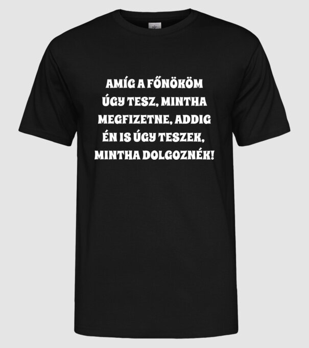  minta fekete pólón