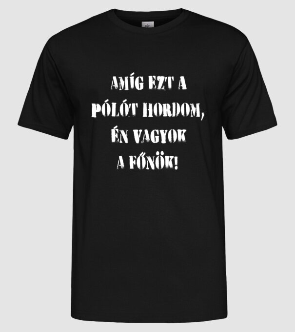  minta fekete pólón