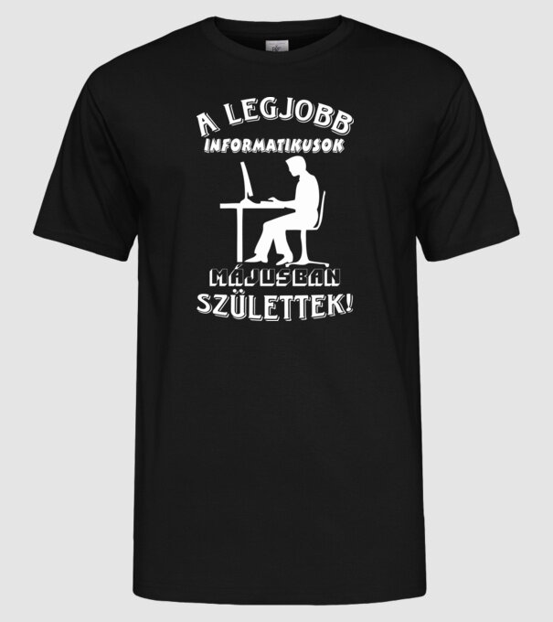  minta fekete pólón