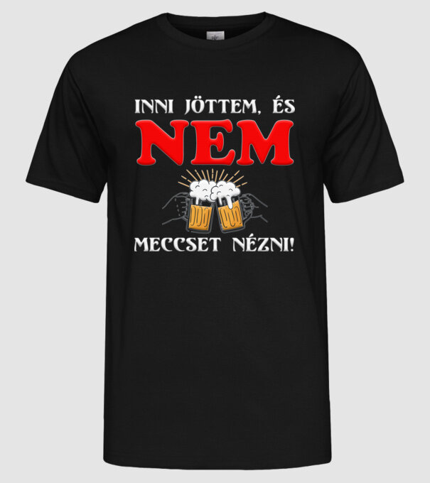  minta fekete pólón