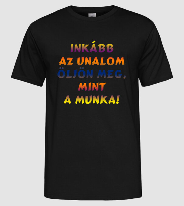  minta fekete pólón