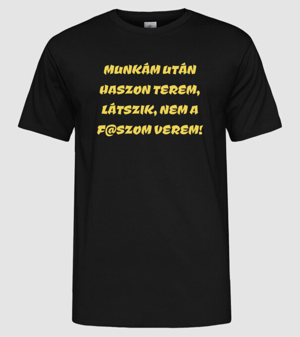  minta fekete pólón