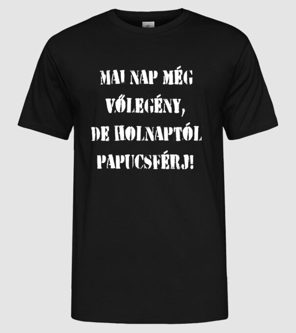  minta fekete pólón