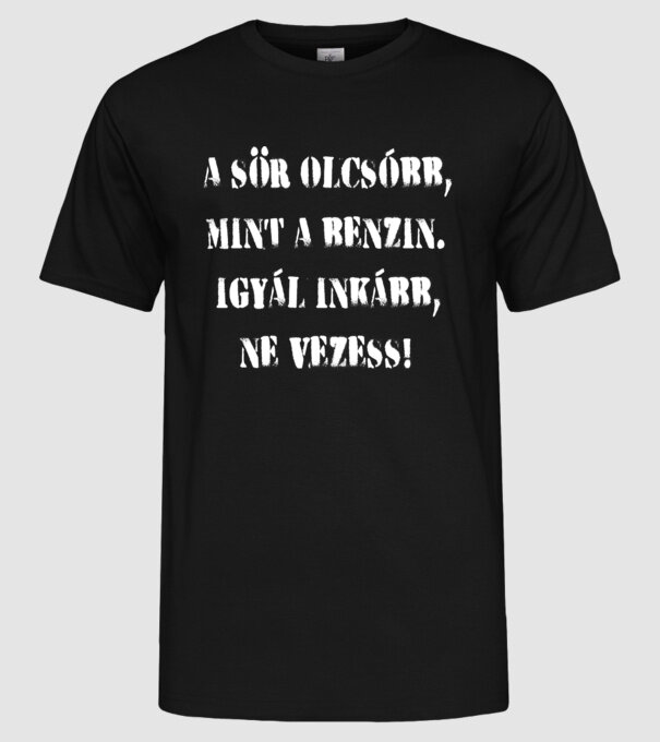 minta fekete pólón