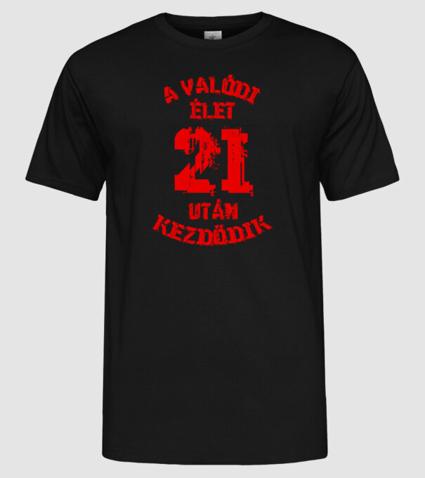  minta fekete pólón