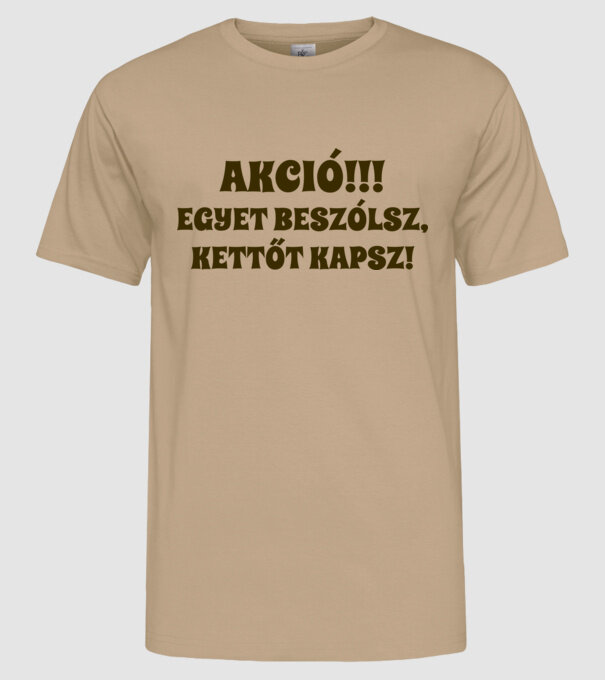  minta homokszín pólón