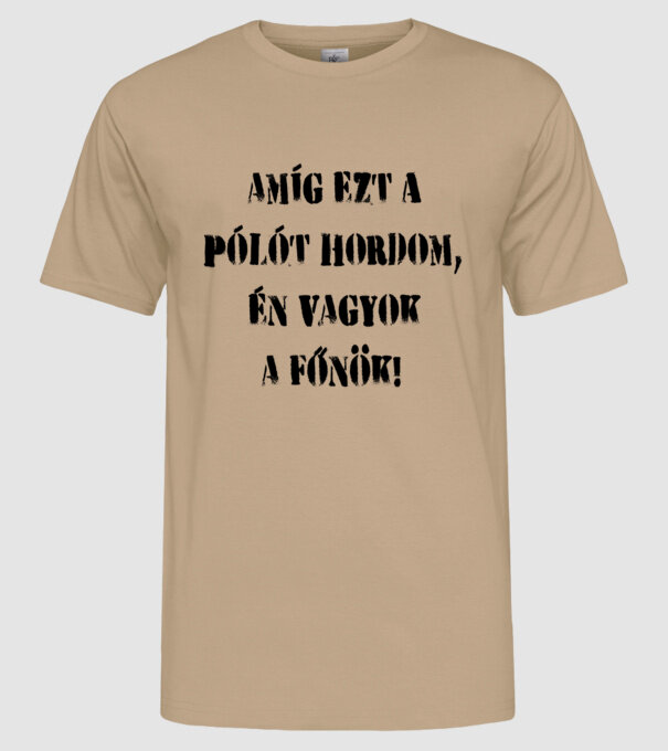  minta homokszín pólón
