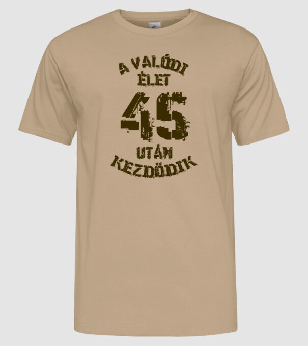  minta homokszín pólón