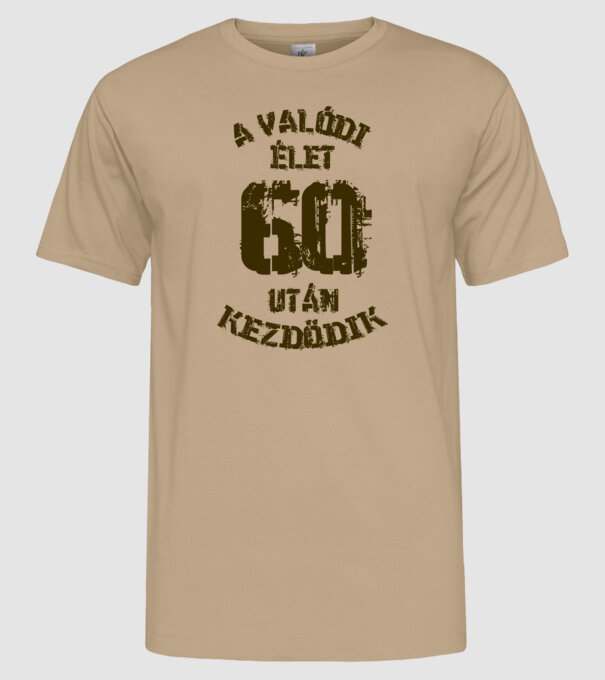  minta homokszín pólón