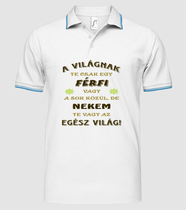  minta fehér pólón