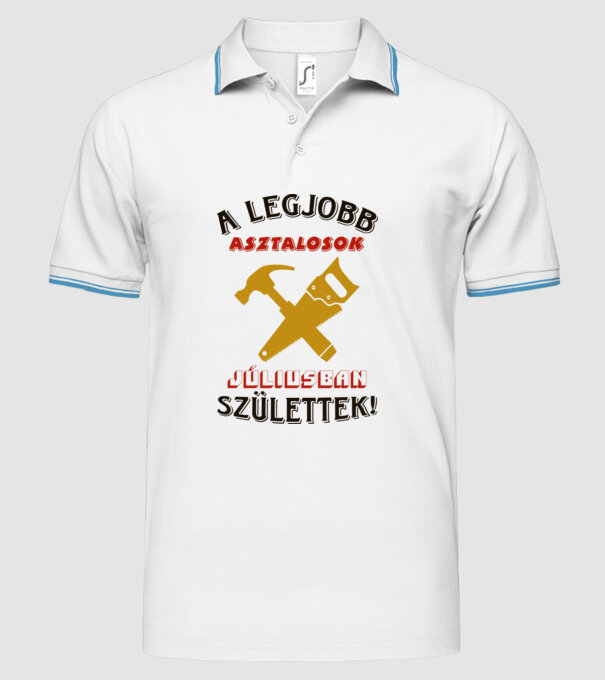  minta fehér pólón