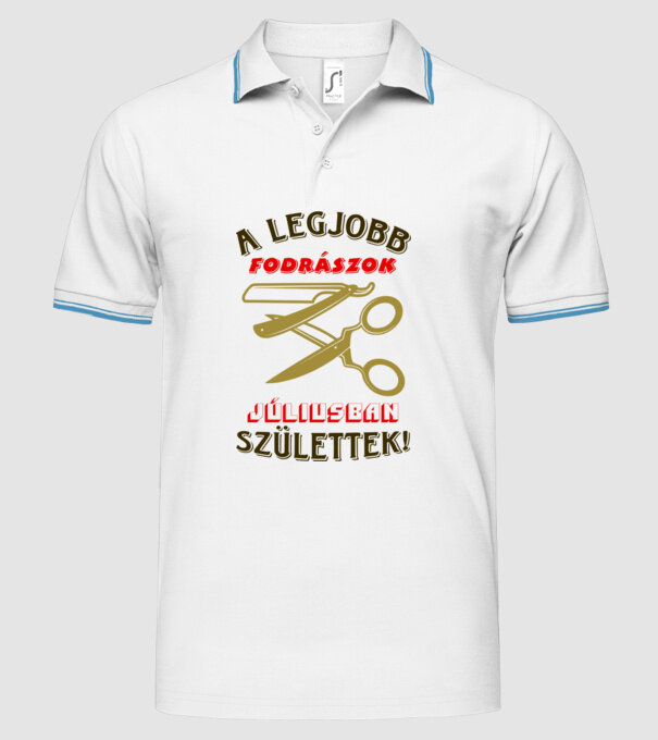  minta fehér pólón