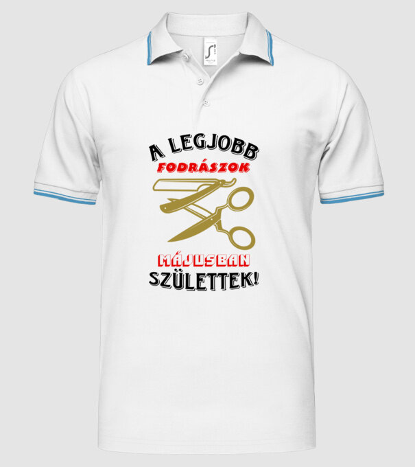  minta fehér pólón
