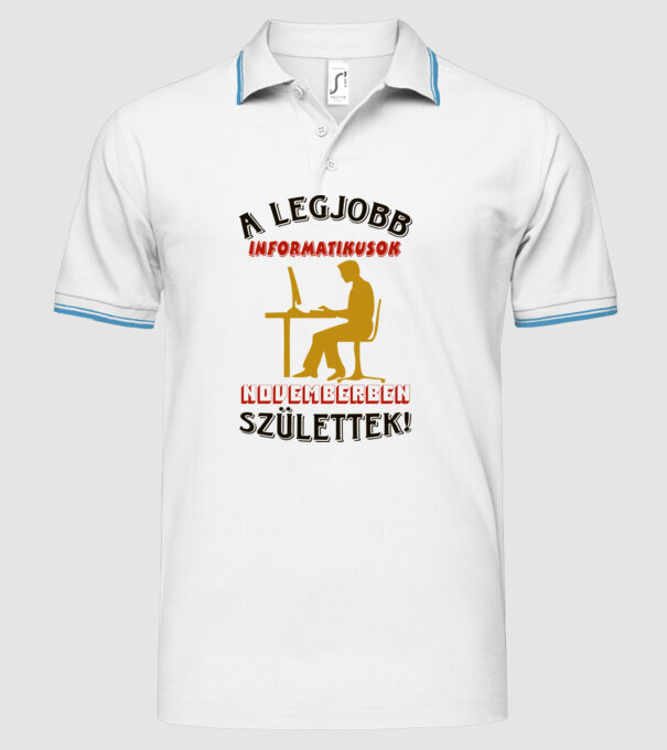  minta fehér pólón