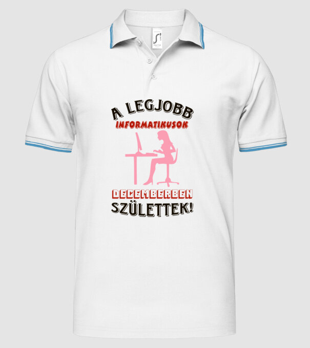  minta fehér pólón