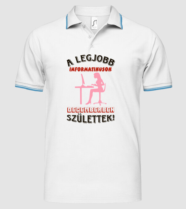  minta fehér pólón