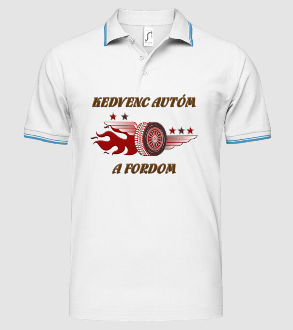  minta fehér pólón