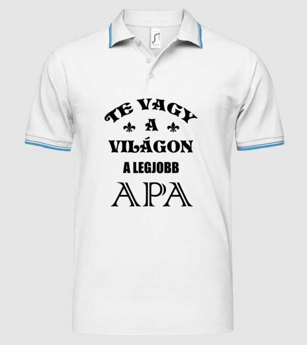  minta fehér pólón