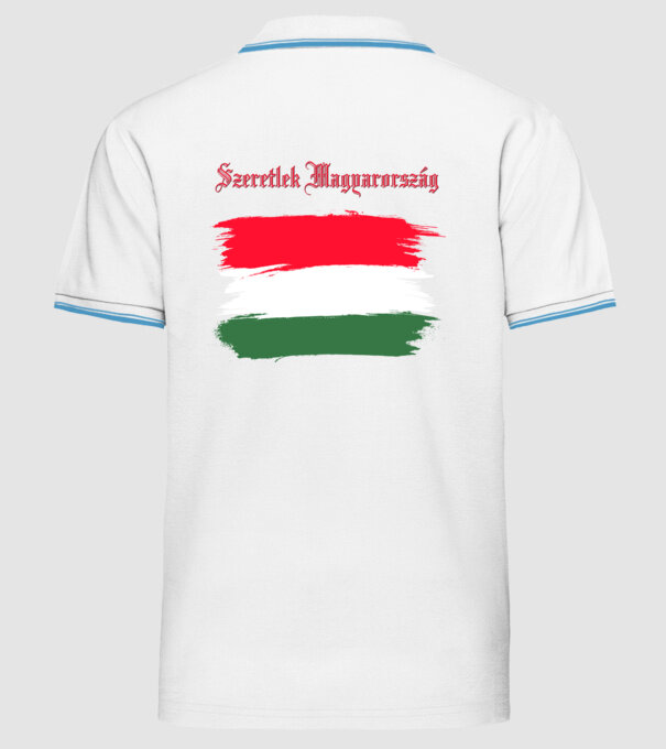  minta fehér pólón